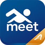 meet mobile: swim android application logo